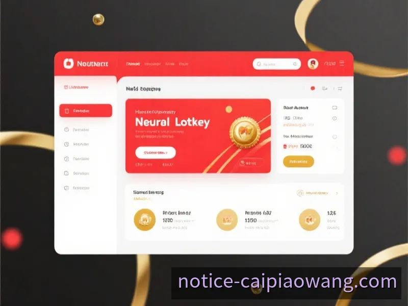 结构清晰的开奖信息界面示意图